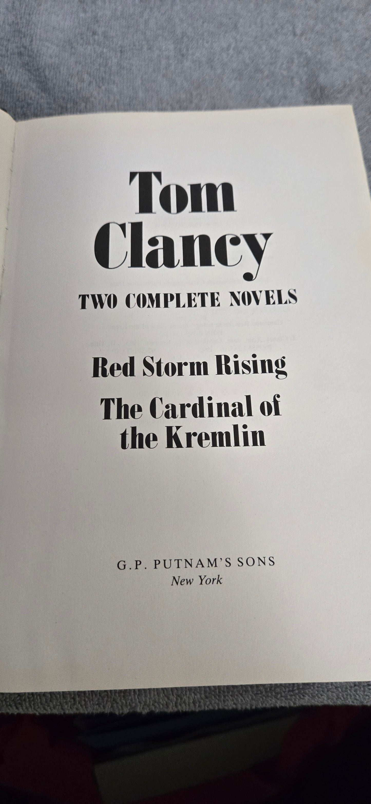 Tom Clancy – Two Complete Novels: Red Storm Rising & The Cardinal of the Kremlin