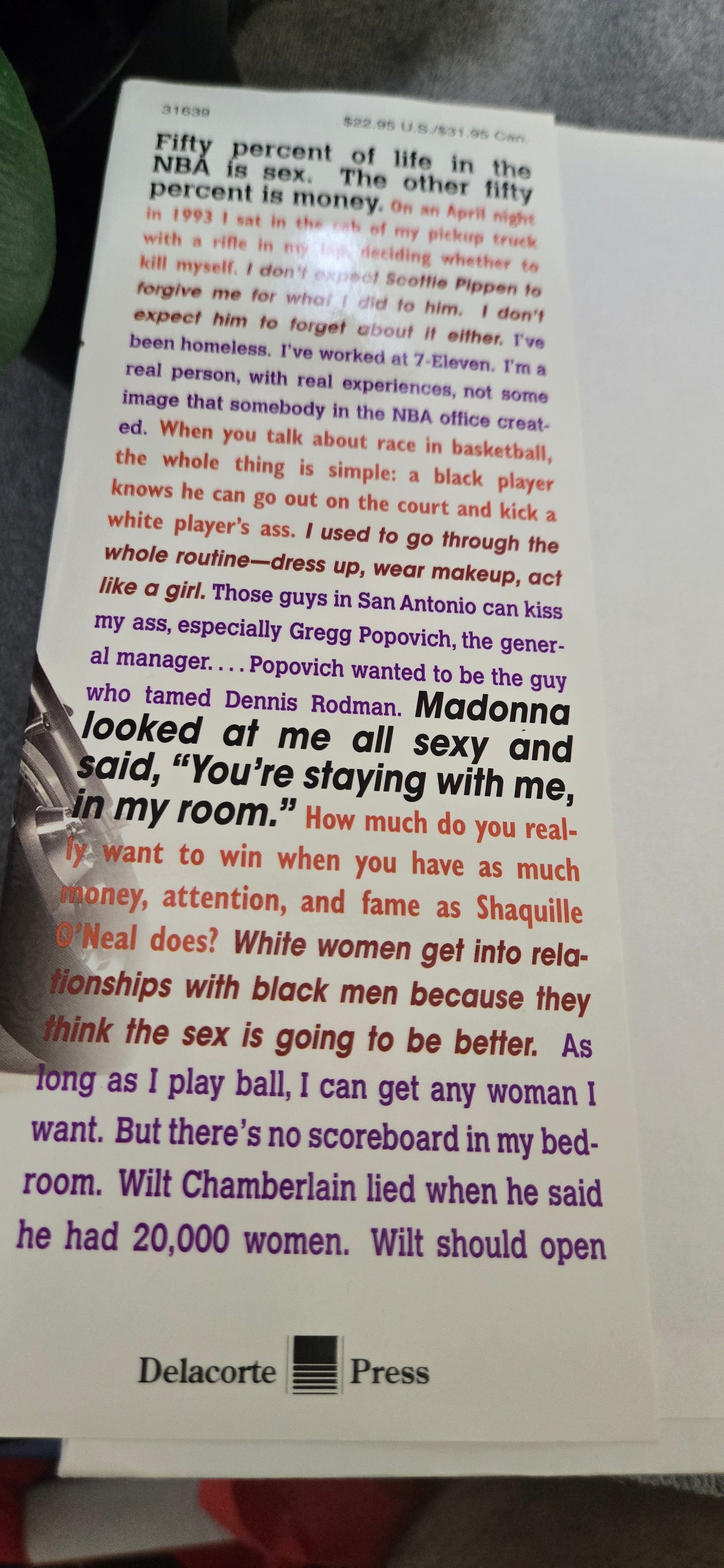 Bad as I Wanna Be- Dennis Rodman