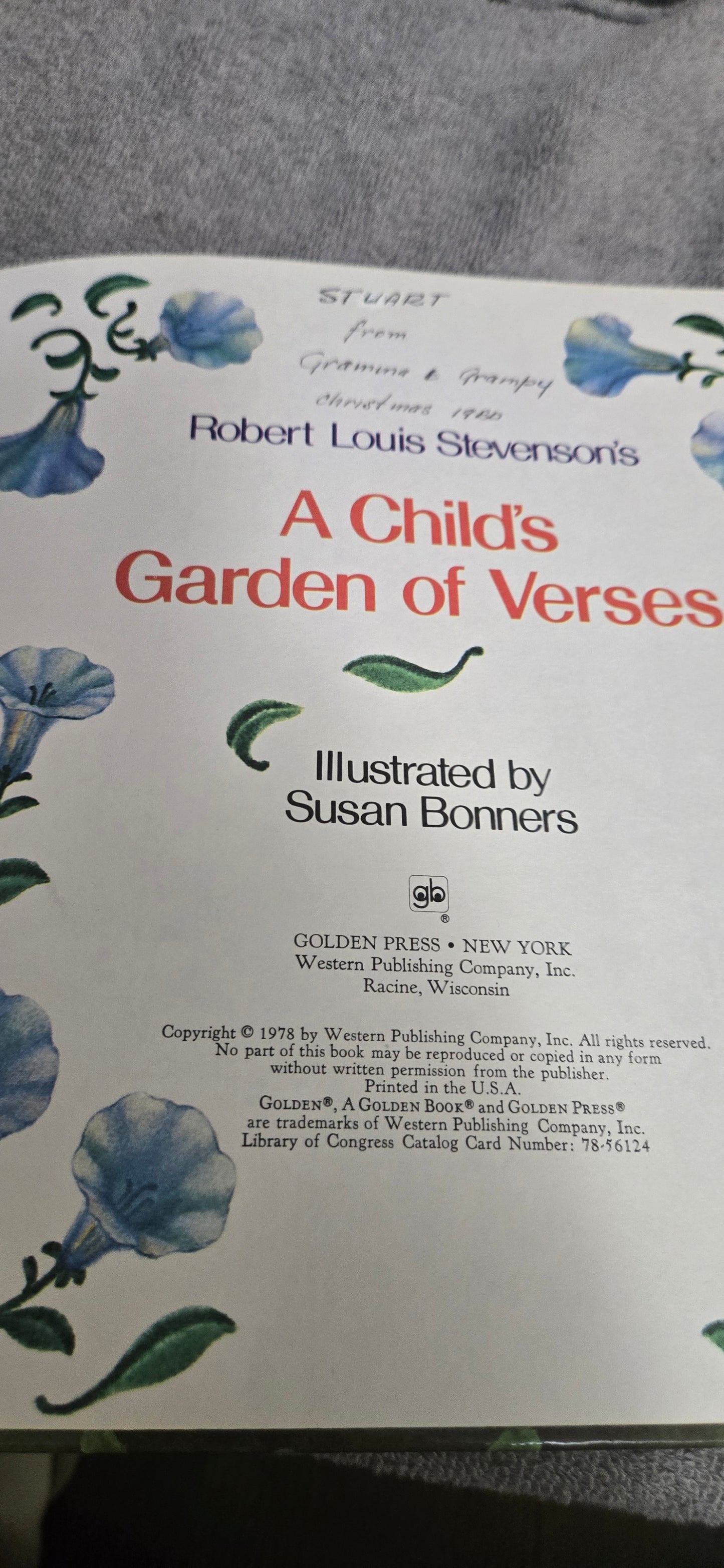 A Child’s Garden of Verses | ISBN 0307137414