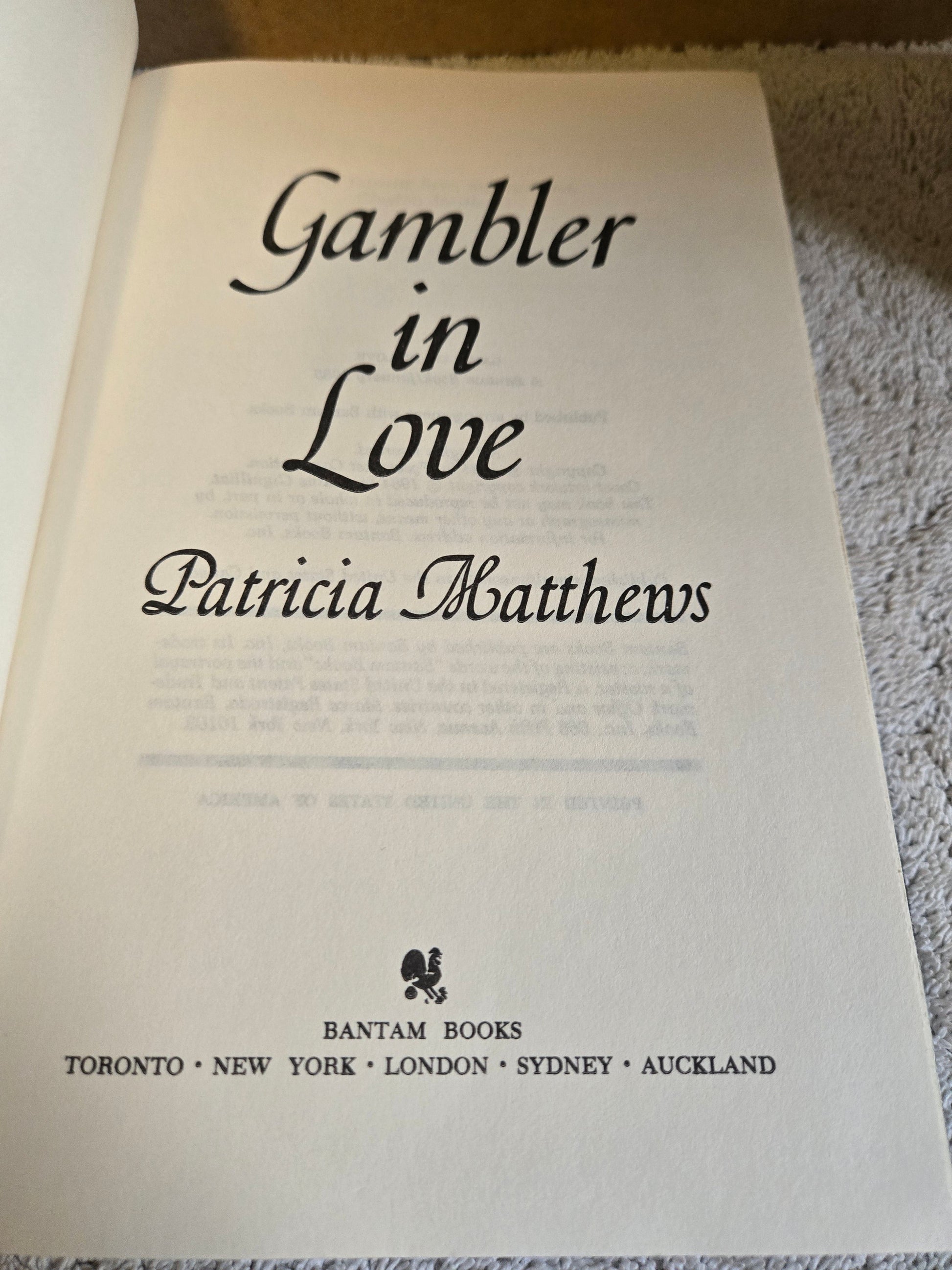 Gambler In Love - Jennifer & Ryan Books