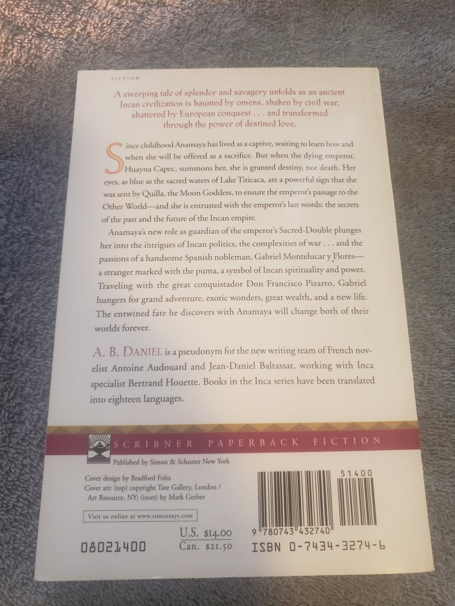 Incas: Book One: The Puma's Shadow - Jennifer & Ryan Books