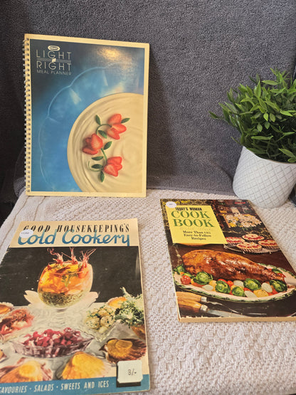 Vintage cookbooks.