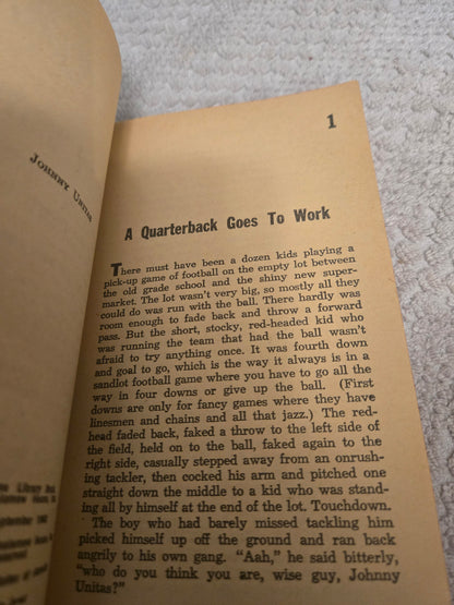 Vintage sports paperbacks:The Babe and I, Johnny Unitas