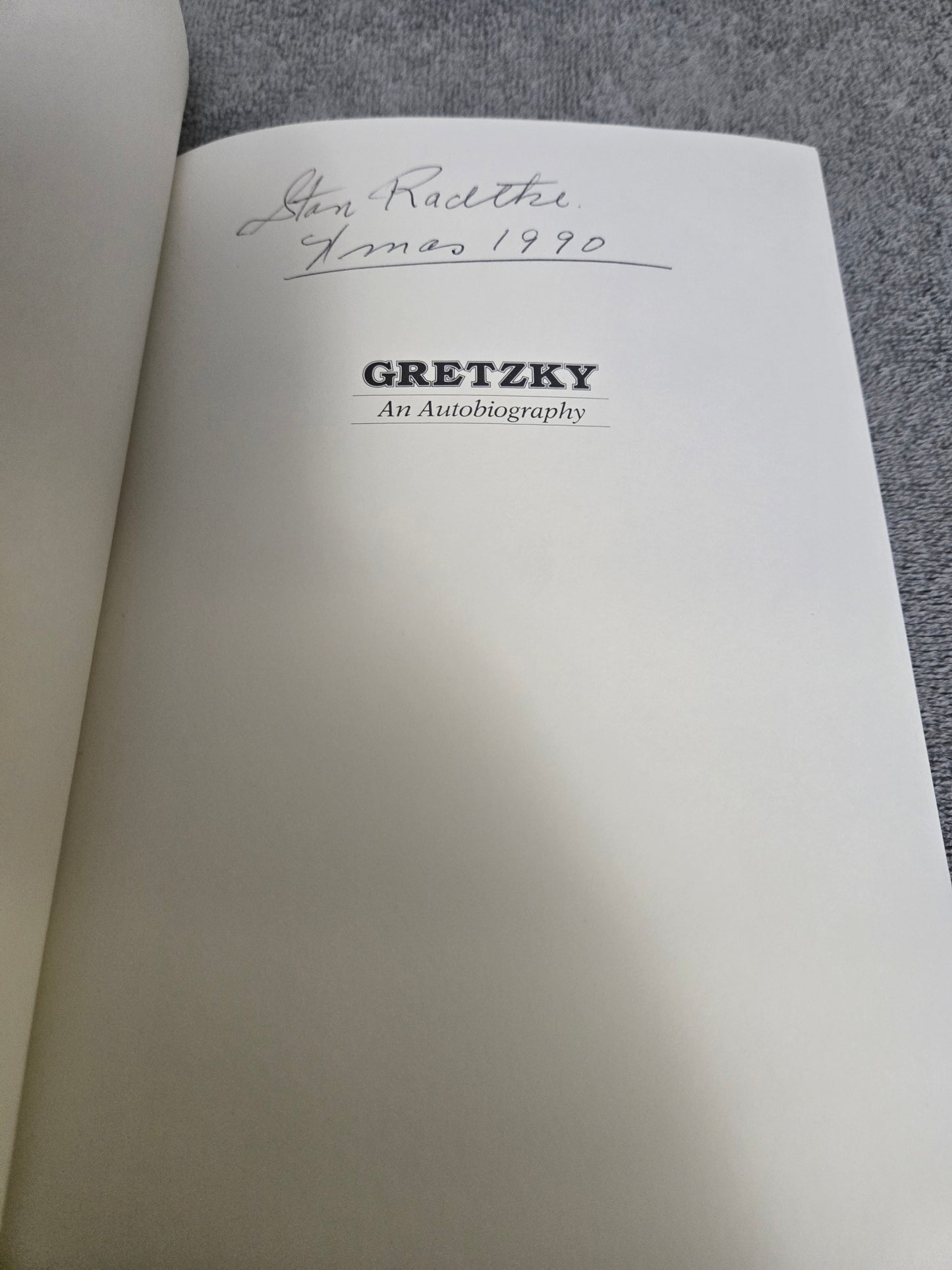 GRETZKY. AN AUTOBIOGRAPHY.