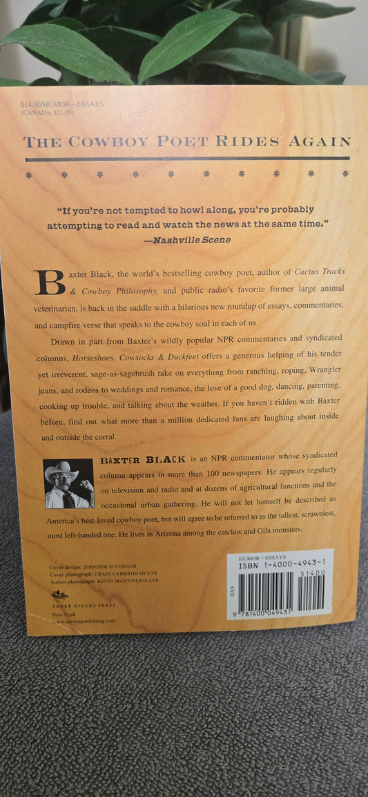 Horseshoes, Cowsocks & Duckfeet: More Commentary by NPR's Cowboy Poet & Former Large Animal Veterinarian
