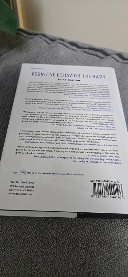 Cognitive Behavior Therapy: Basics and Beyond