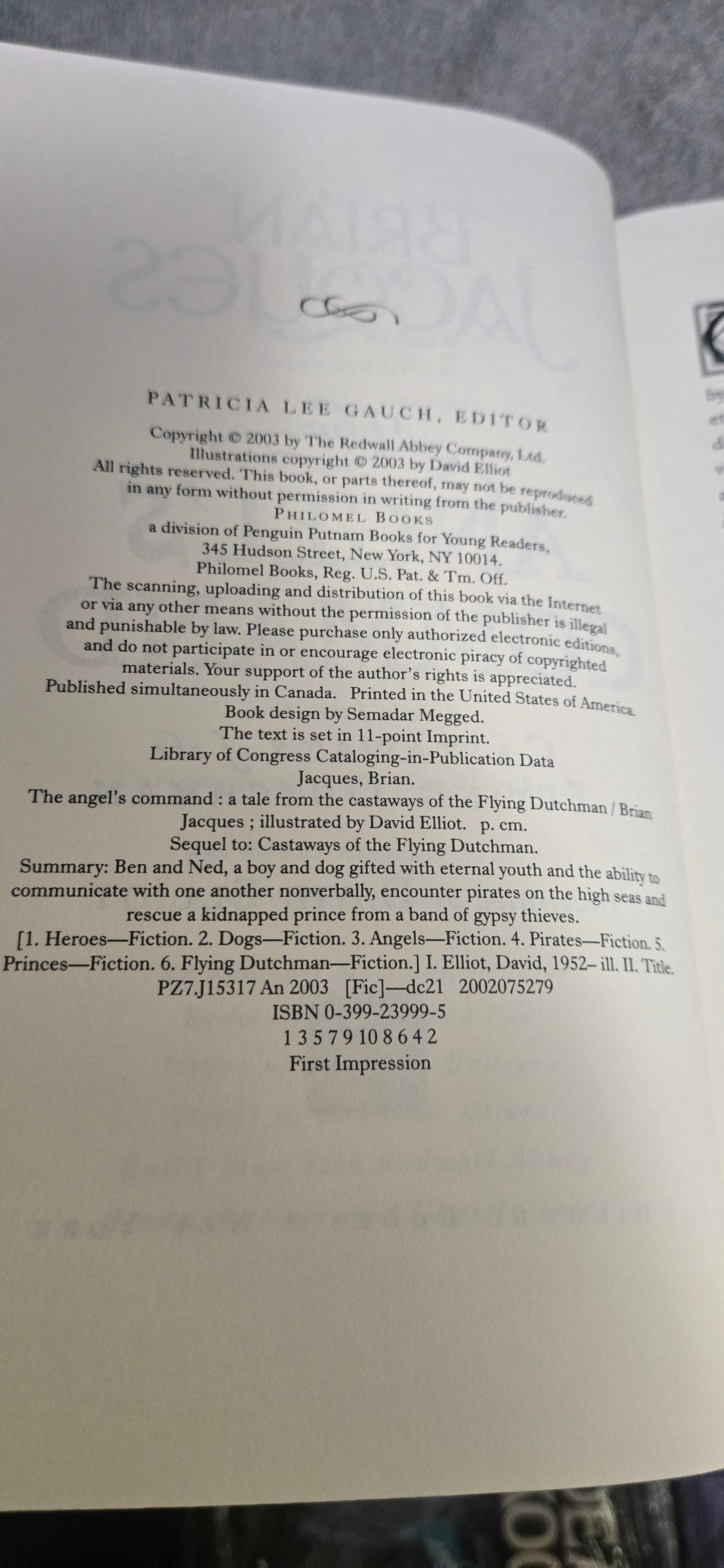 The Angel's Command (Castaways of the Flying Dutchman)