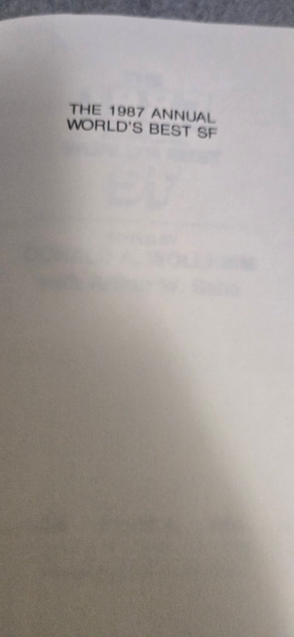 The 1987 Annual World's Best SF:Donald Wollheim