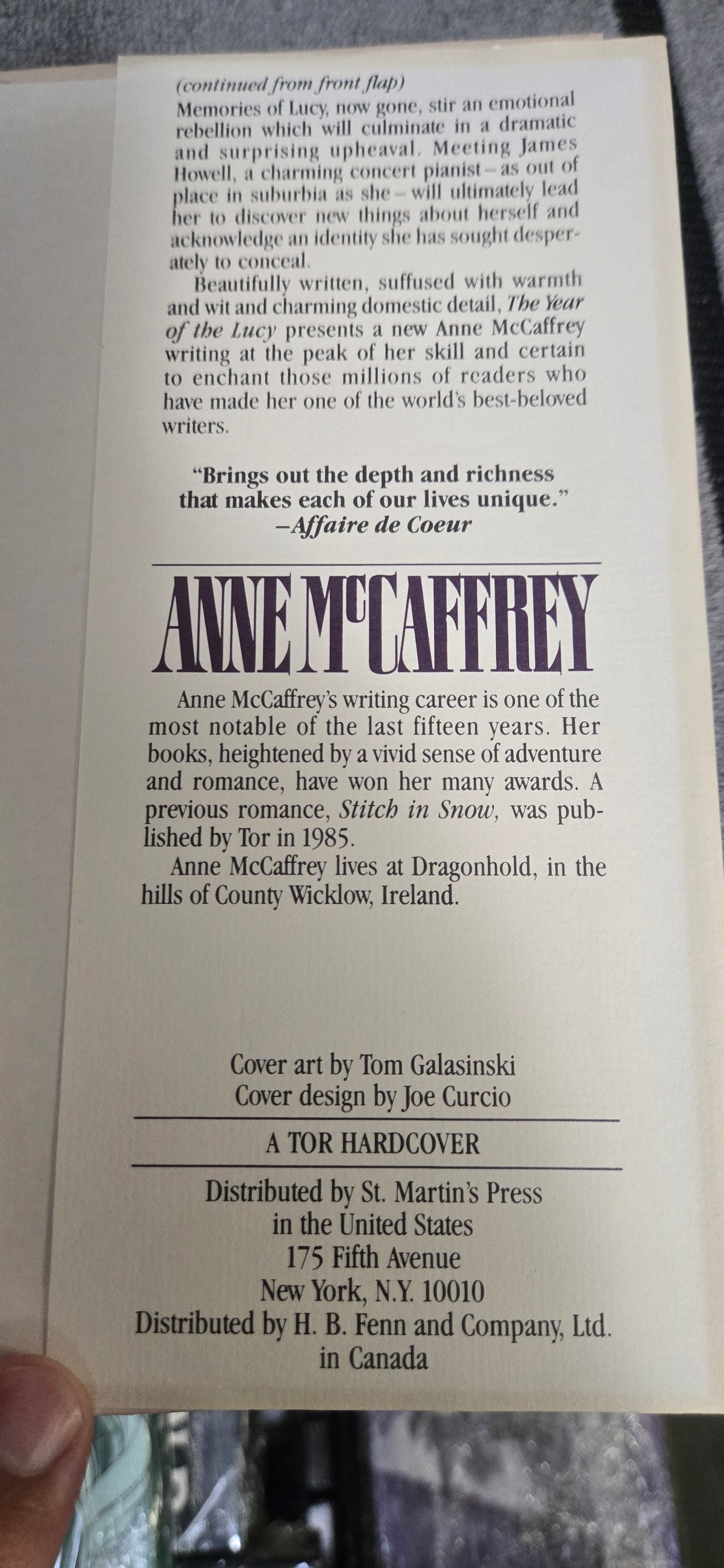 The Year of the Lucy: Anne Mcaffrey