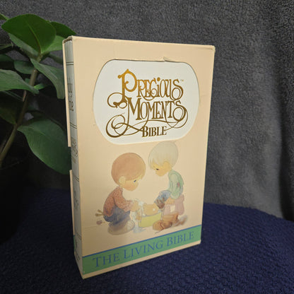 The Holy Bible: Precious Moments Bible, the Living Bible White