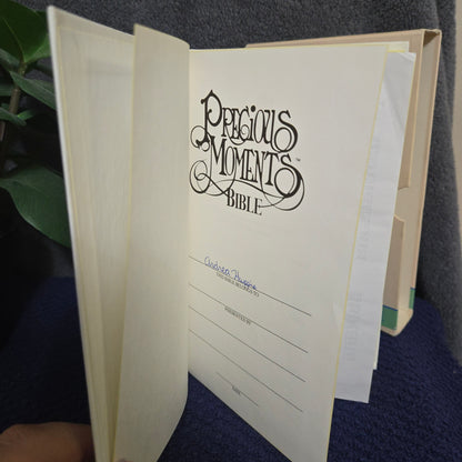 The Holy Bible: Precious Moments Bible, the Living Bible White