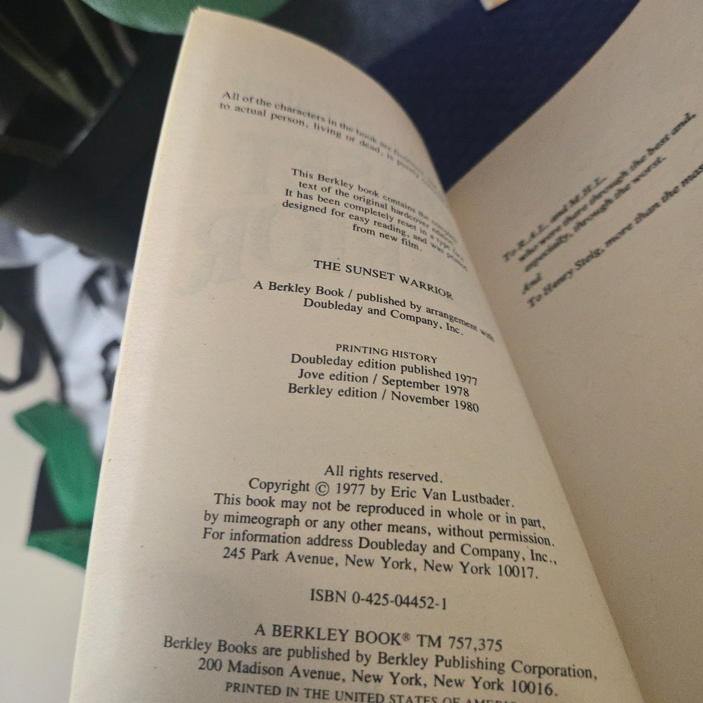 The Sunset Warrior Trilogy: Eric Lustbader