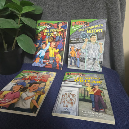 Ballpark Mysteries: The Dugout Boxed Set (Books 1-4): The Fenway Foul-Up, the Pinstripe Ghost, the L.A. Dodger, the Astro Outlaw