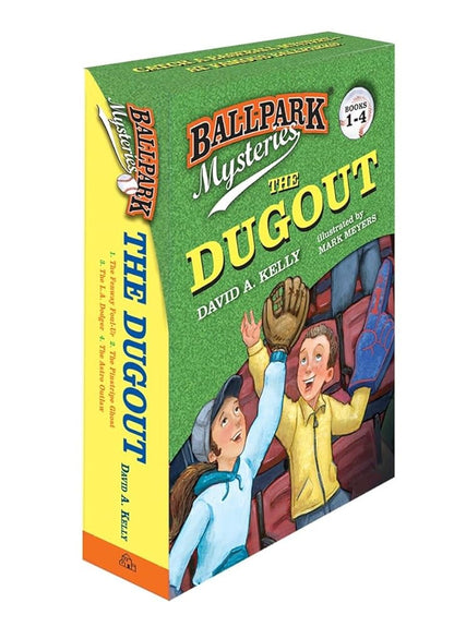 Ballpark Mysteries: The Dugout Boxed Set (Books 1-4): The Fenway Foul-Up, the Pinstripe Ghost, the L.A. Dodger, the Astro Outlaw cover image