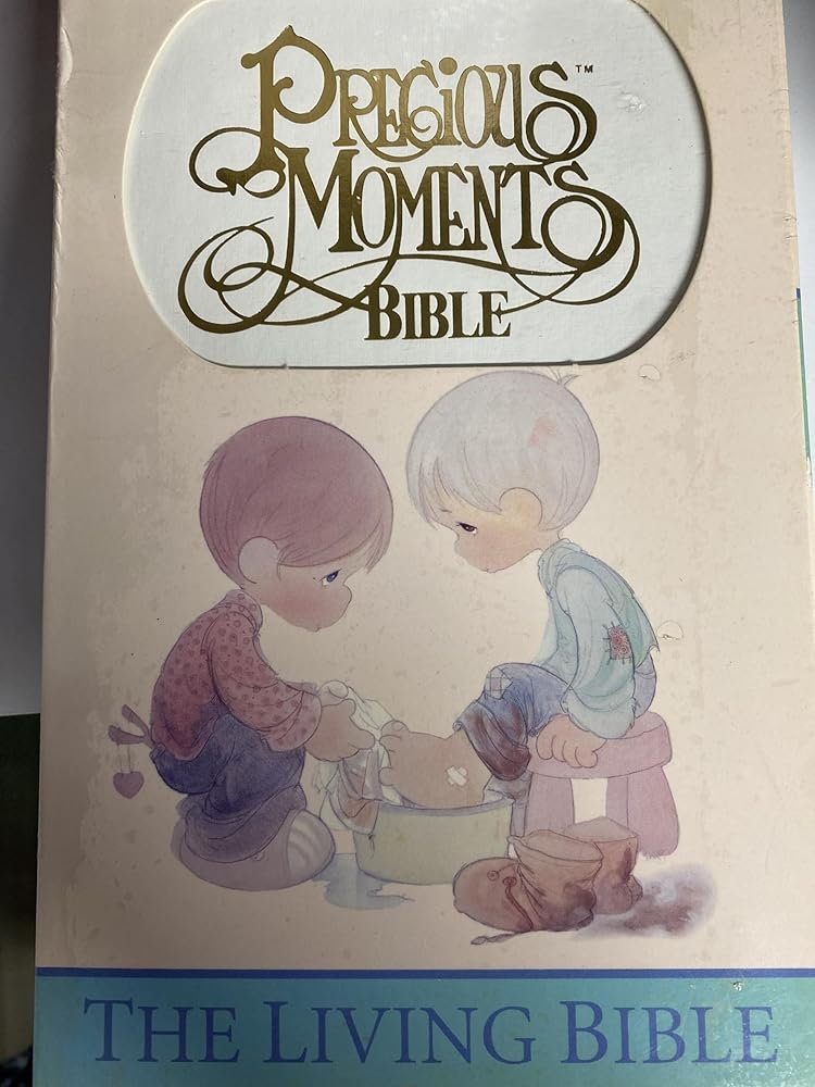 The Holy Bible: Precious Moments Bible, the Living Bible White cover image