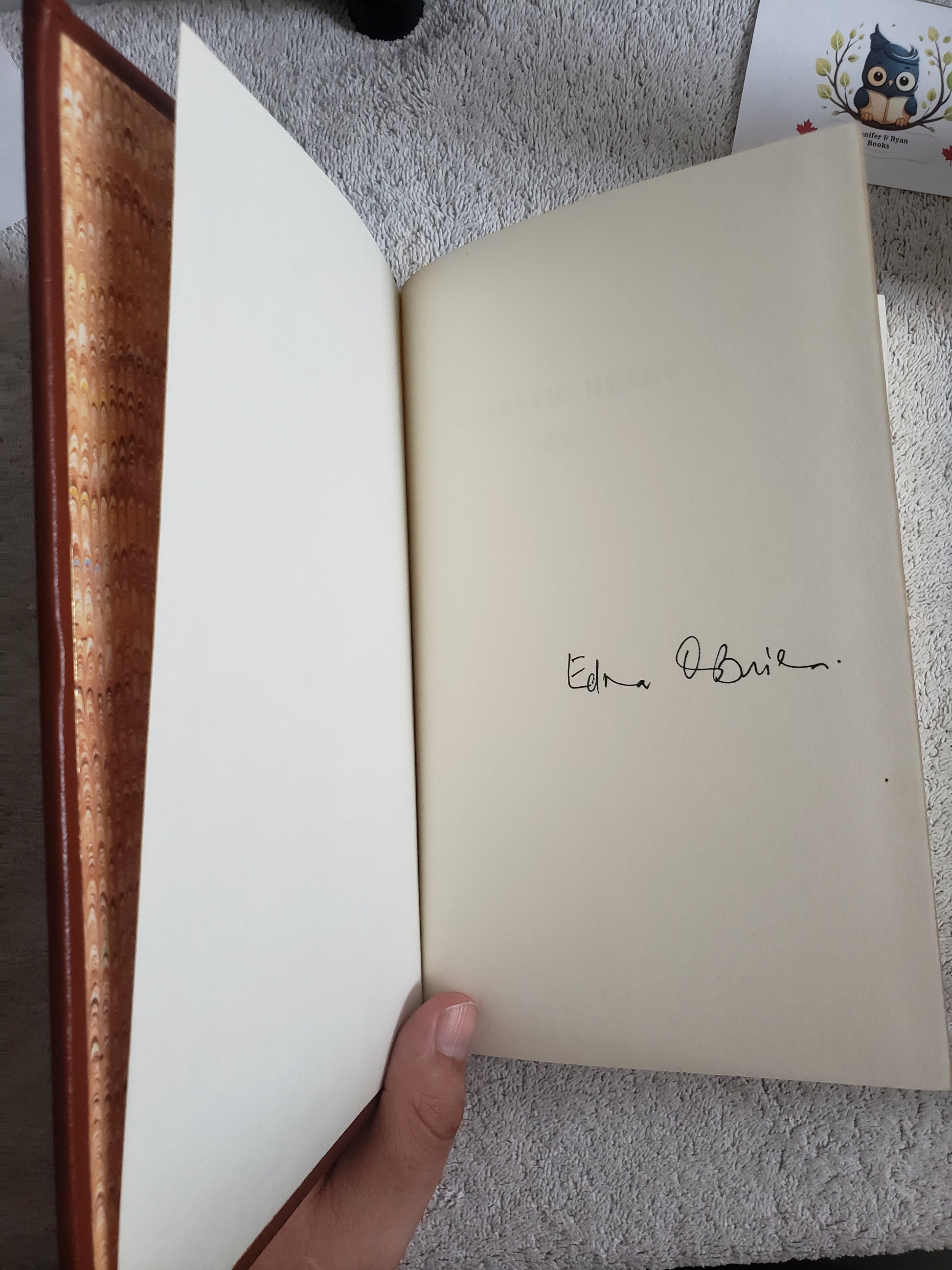 A Fanatic Heart - Edna O'Brien (Franklin Library first signed edition) - Jennifer & Ryan Books