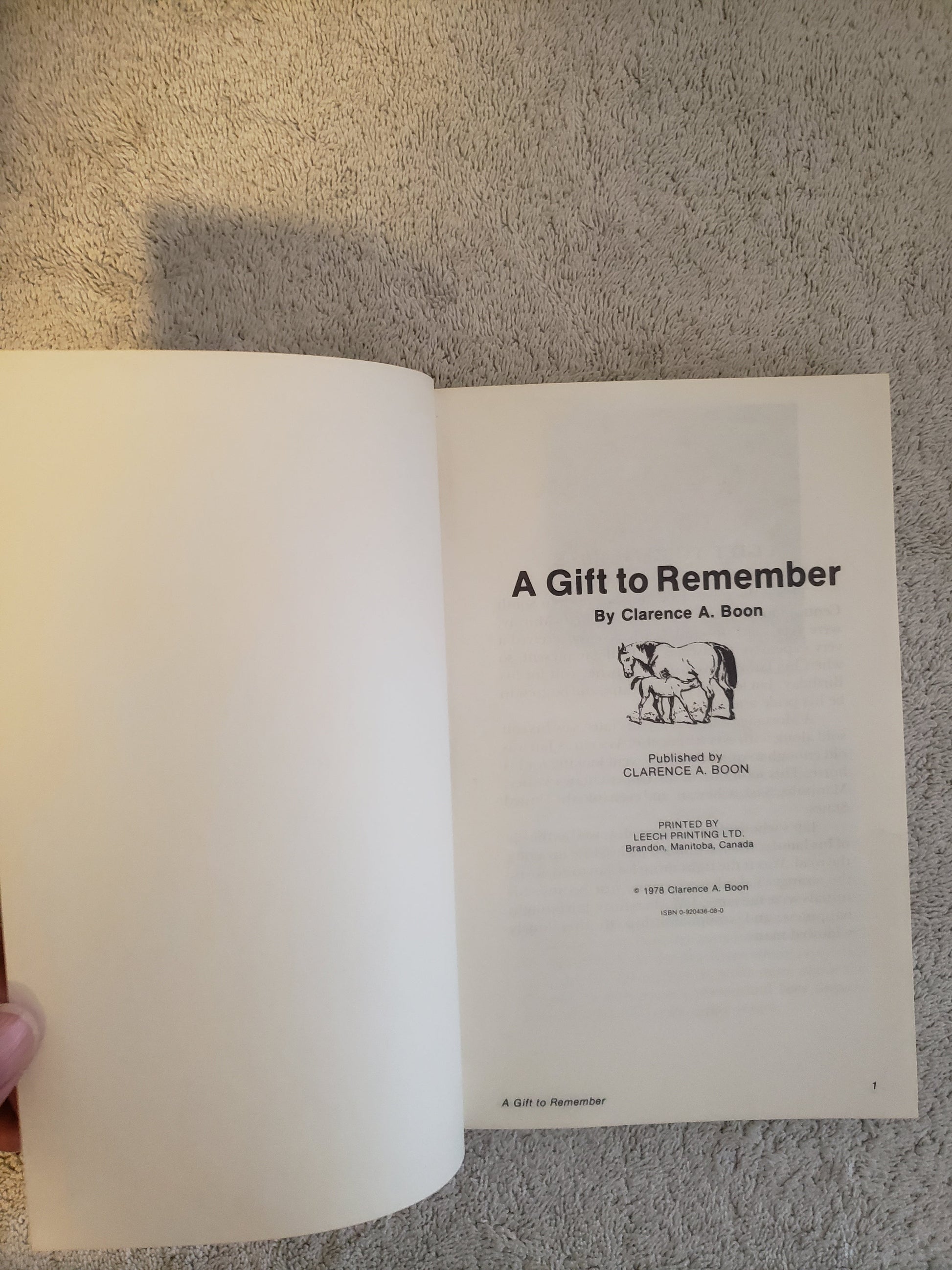 A Gift to Remember (Clarence A. Boon) - Jennifer & Ryan Books