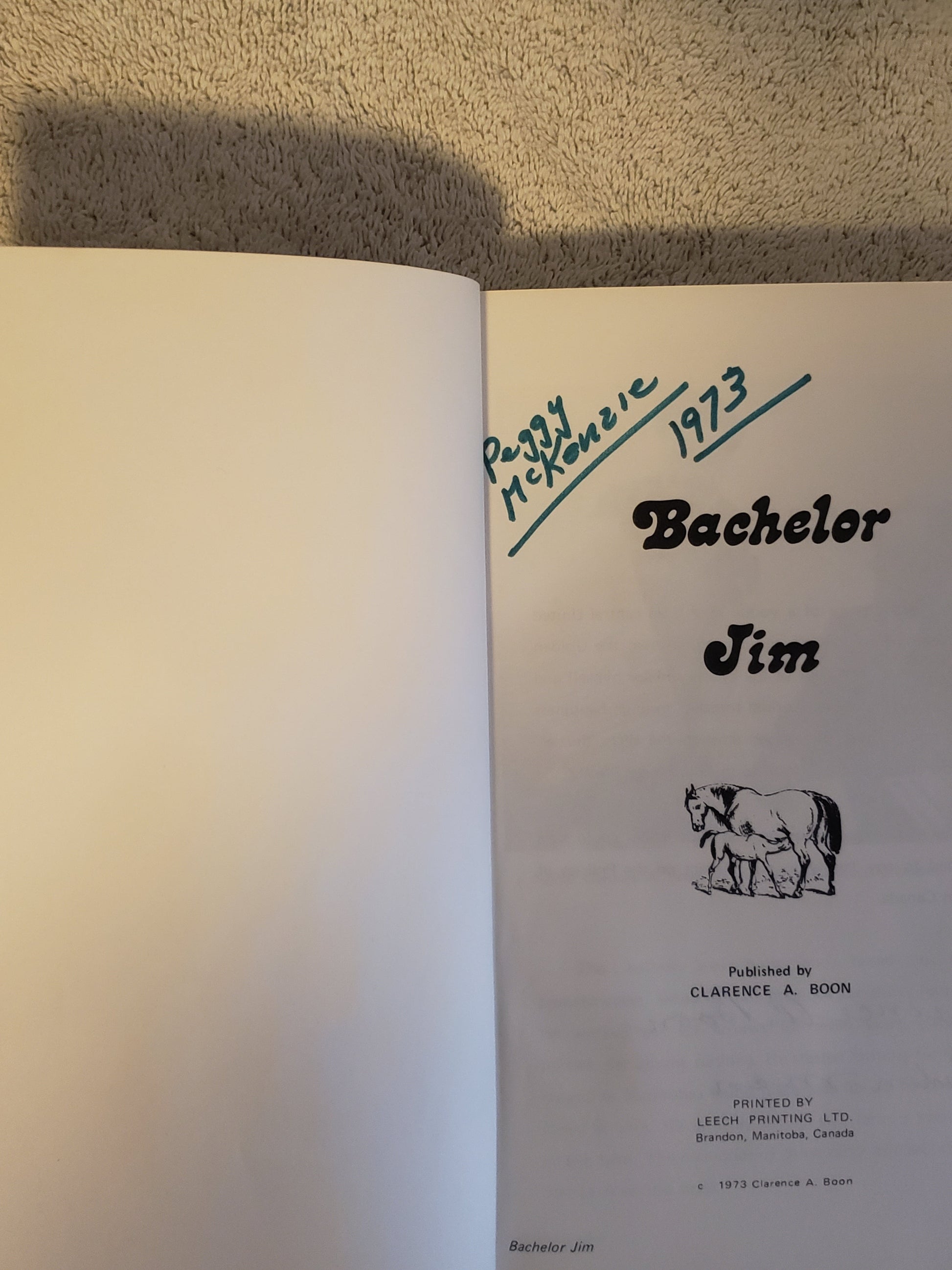 Bachelor Jim (Carence A. Boon) - Jennifer & Ryan Books