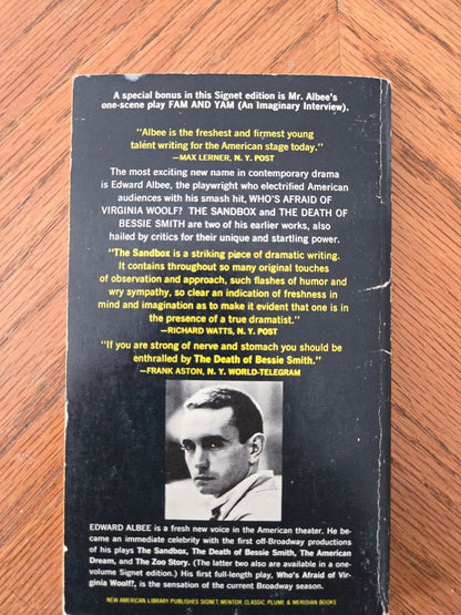 Edward Albee: the sand box, the death of Bessie Smith, the American dream, the zoo diary. - Jennifer & Ryan Books