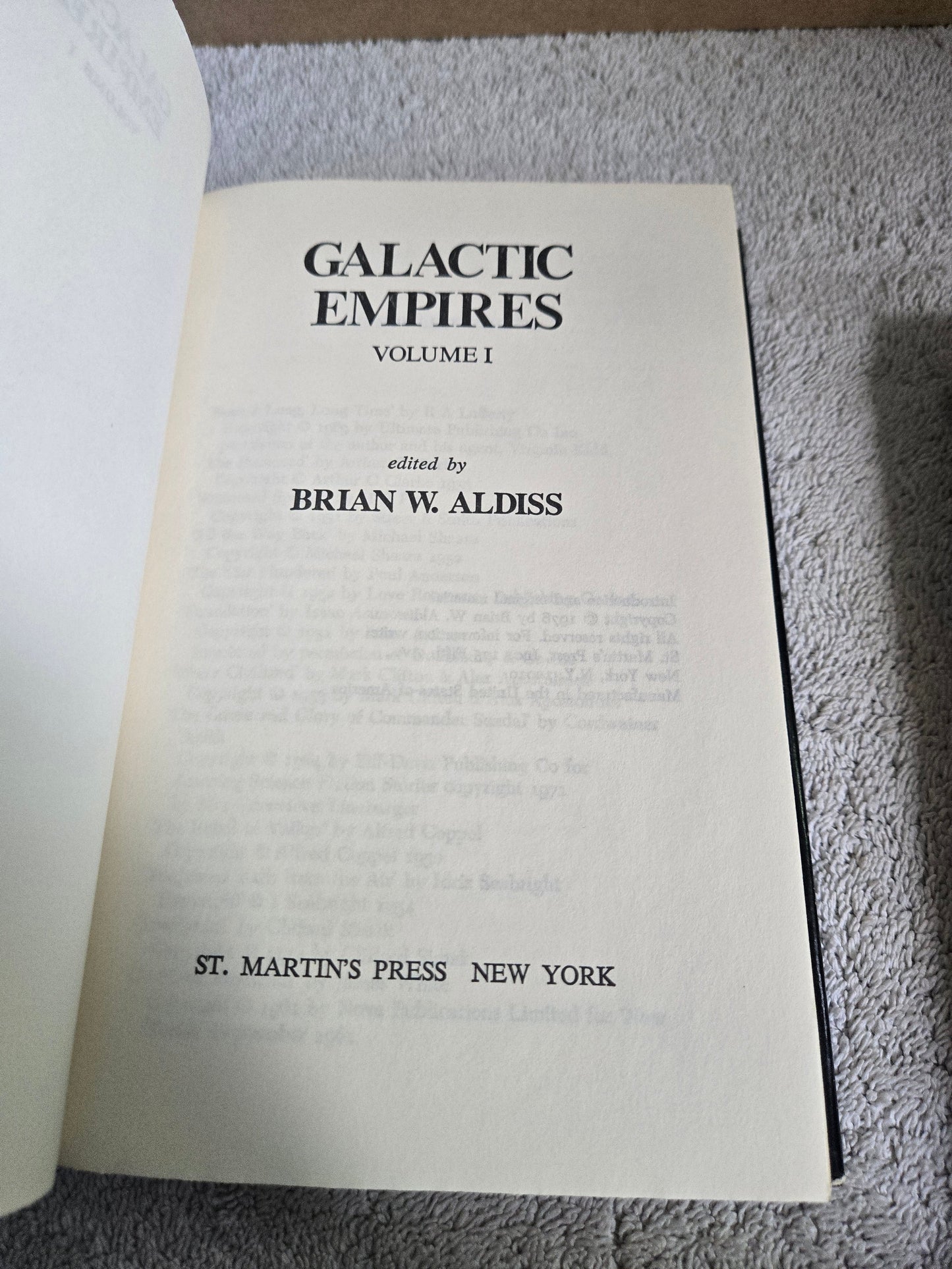 Galactic Empires Vol 1 & 2 (Brian Aldriss) - Jennifer & Ryan Books