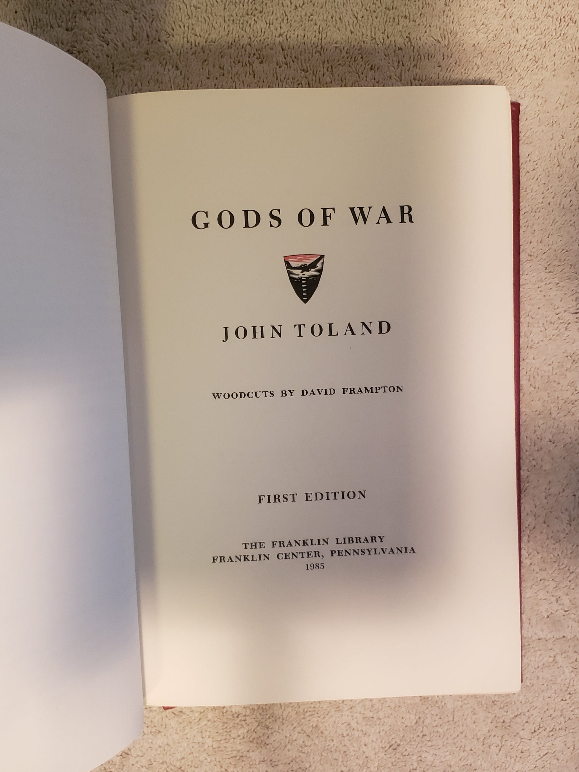 Gods of War (Franklin signed first edition) - Jennifer & Ryan Books