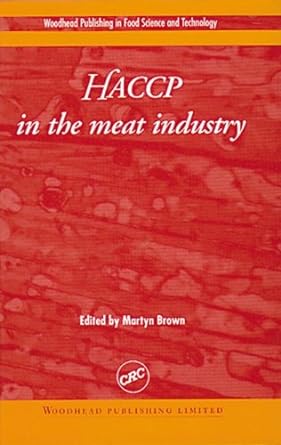 HACCP in the Meat Industry - Jennifer & Ryan Books