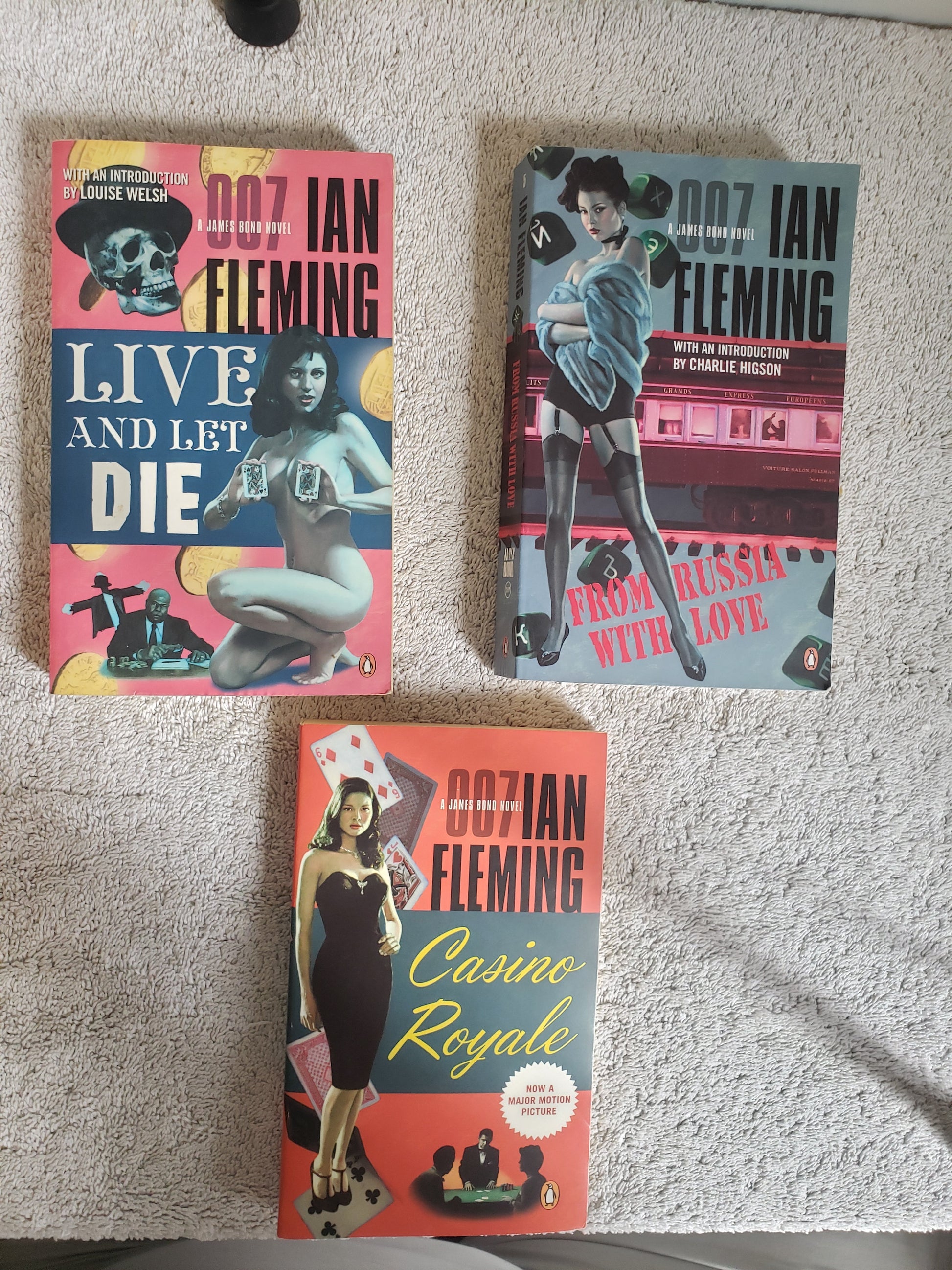 Ian Flemming 3 book bundle: Casino Royale, Live and let Die, from Russia with Love - Jennifer & Ryan Books