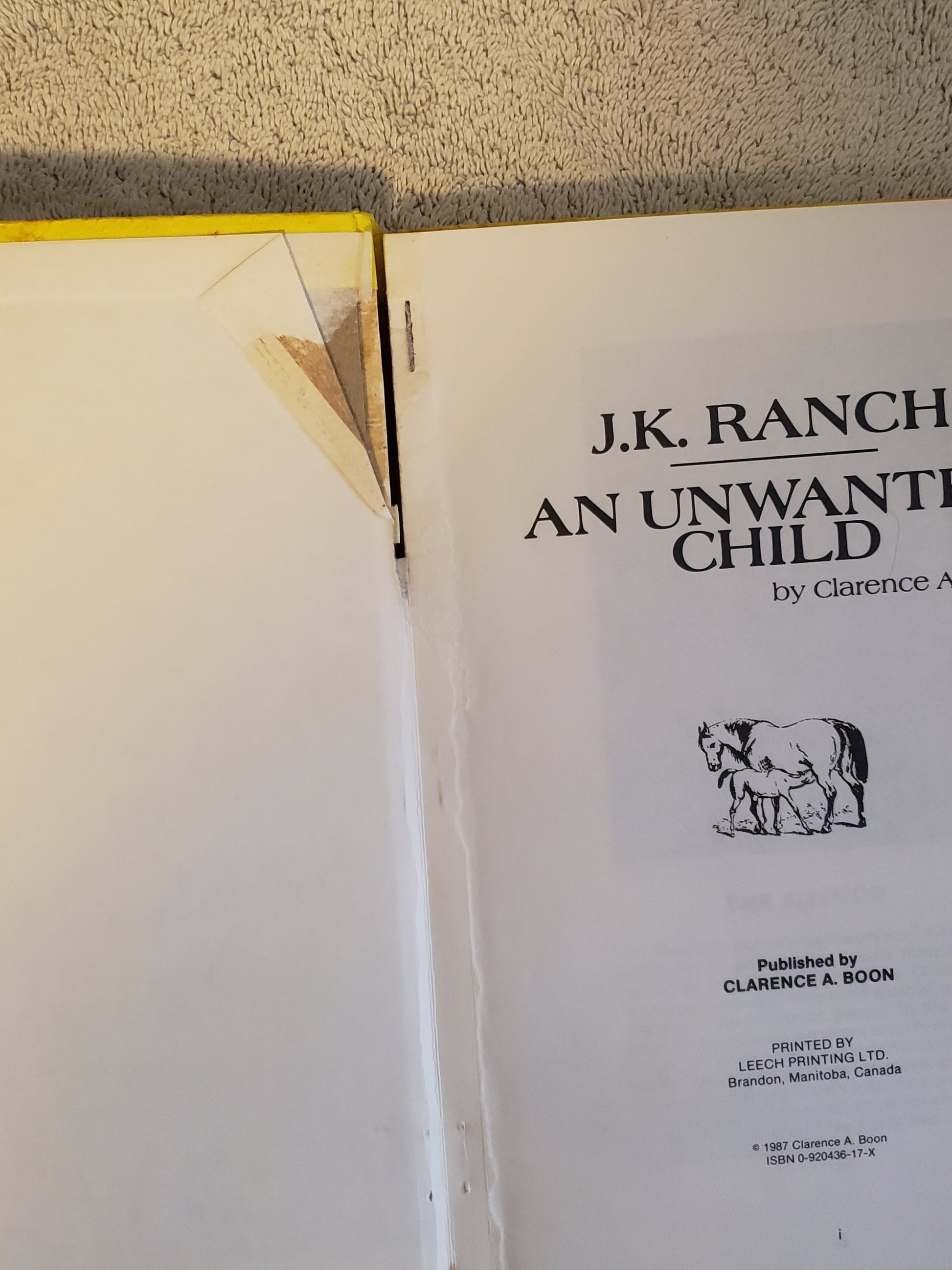 J.K. Ranch : An Unwanted Child - Jennifer & Ryan Books