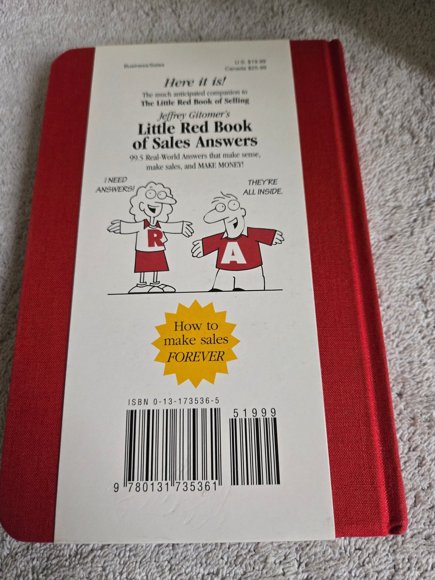 Little Red Book of Sales Answers: 99.5 Real World Answers That Make Sense, Make Sales, and Make Money - Jennifer & Ryan Books