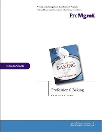 Professional Baking Instructor's Guide, Fourth EDI Tion - Jennifer & Ryan Books