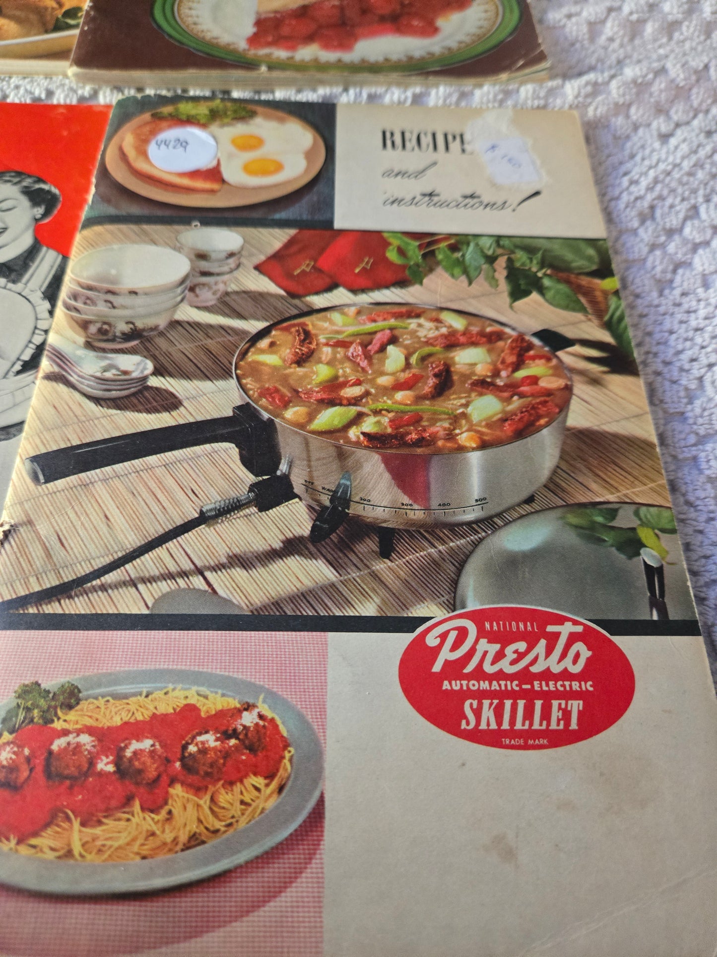 Vintage booklets from sunbeam,presto,oceanspray,hydro home service, fanfare