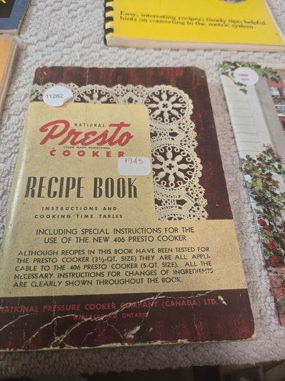 Vintage cookbook booklets