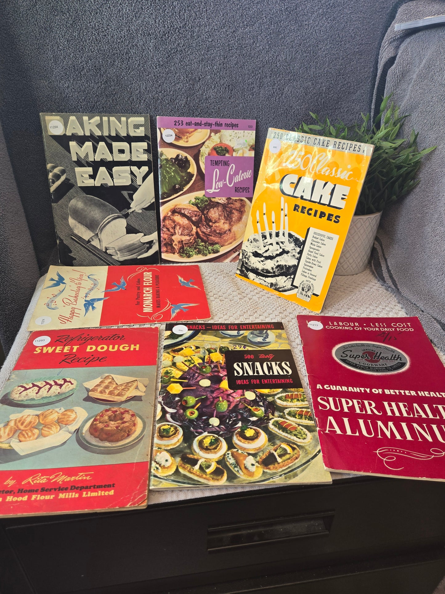 Vintage cooking pamphlets,50's through 70's