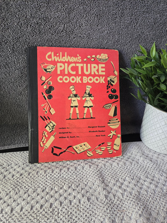 Children's Picture Cookbook vintage 1944