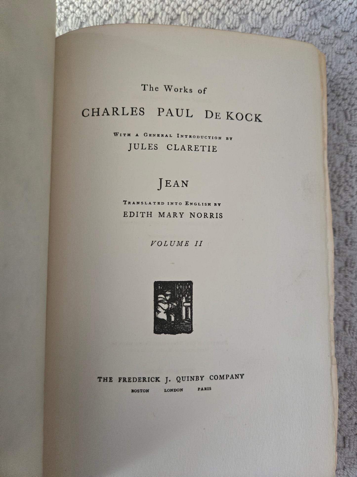 Jean II Gregory Edition -Charles Paul deKock