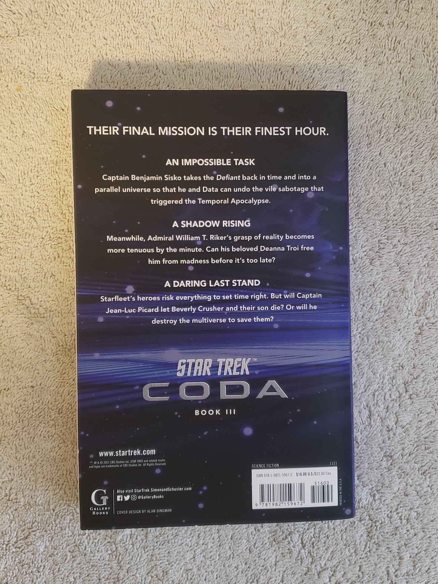 Star Trek: Coda: Book 3: Oblivion's Gate - Jennifer & Ryan Books