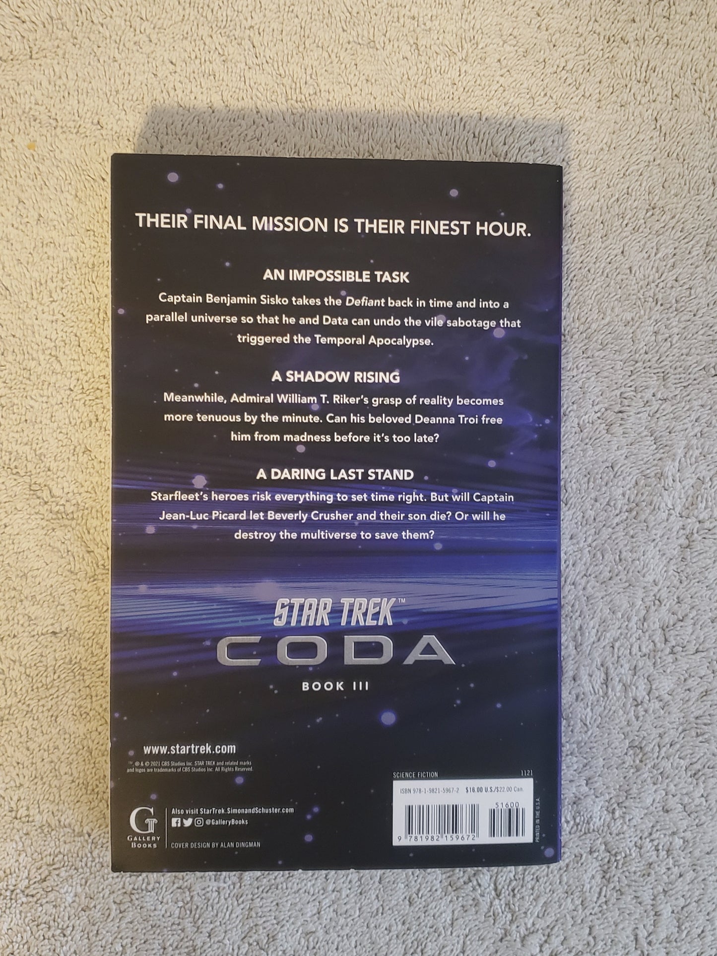 Star Trek: Coda: Book 3: Oblivion's Gate - Jennifer & Ryan Books