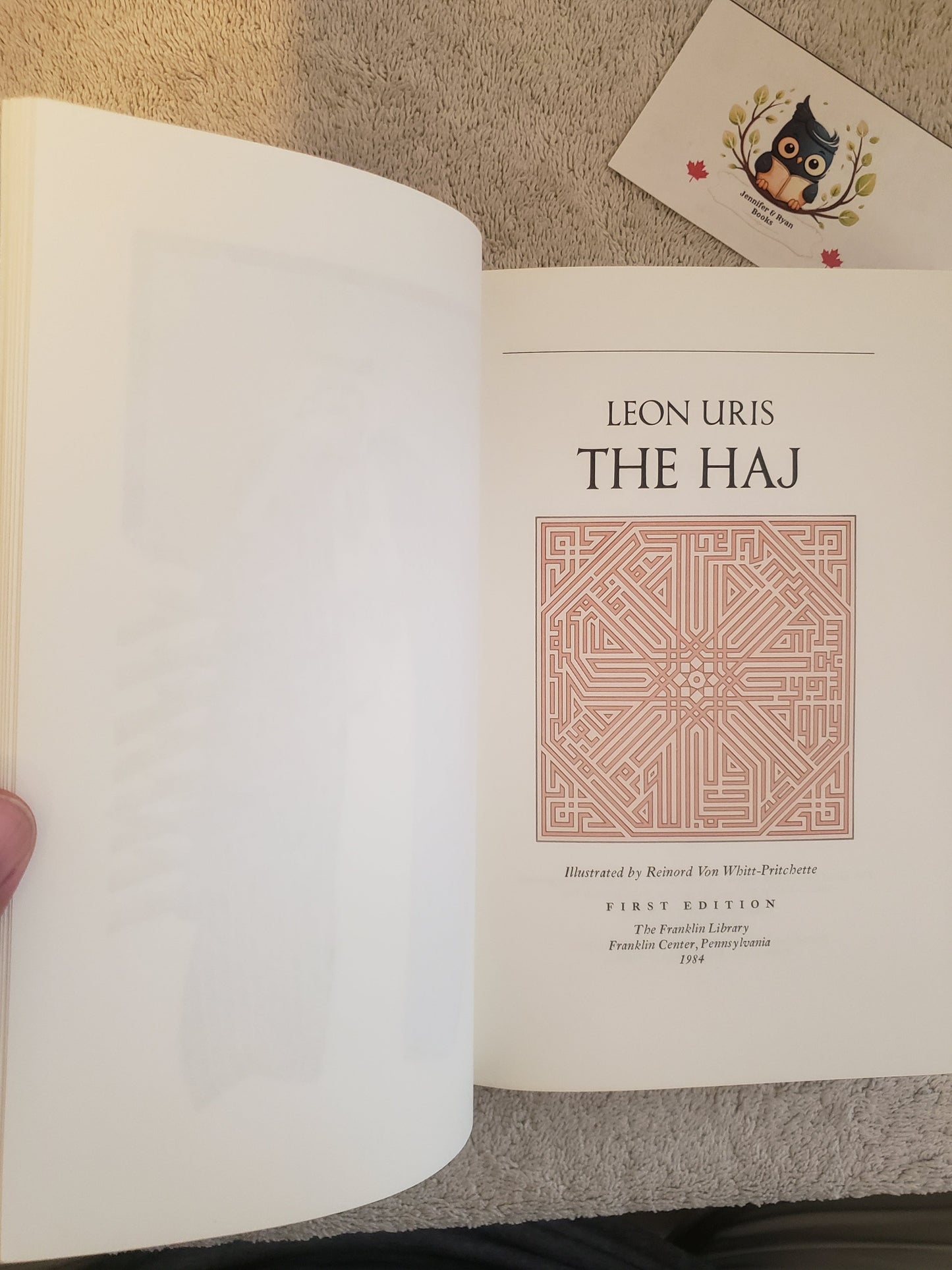 The Haj - Leon Uris (First Edition and Limited Edition, Signed by Author) - Jennifer & Ryan Books